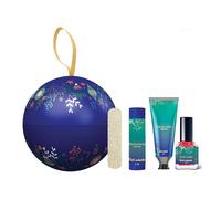 Coffret Boule Cosmétique Parfum Vanille - Vernis à ongles 5 ml + Crème mains 30 ml + Baume à lèvres 3,5 g + Lime à ongles