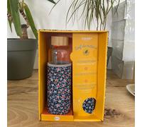 Coffret bouteille en verre 50cl et couverts