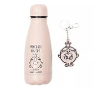 Coffret bouteille isotherme 26cl et porte clé MONSIEUR MADAME Madame Princesse