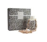 Coffret bouteille isotherme blush léopard 35 cl avec chaine Yoko Design