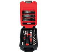 Coffret box 1/4" 6 pans avec cliquet rond - 46 pièces MOB