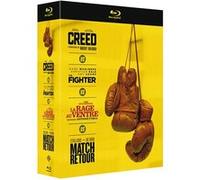 Coffret Creed / The Fighter / La Rage au Ventre / Match Retour – 4 films – Blu-ray – W & B