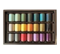Coffret Brother CYT21 - 21 Fils à Broder Polyester - Couleurs Premium - Accessoire Officiel Brother(...) - Multicolore Multicolore G