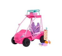 Coffret Buggy Détective - MATTEL - Barbie - 4 poupées - Accessoires plage - Rose vif
