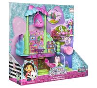 Gabby's Dollhouse Gabby et la Maison Magique - Gabby Dollhouse - Playset Cabane Fée Minette - 2 Figurines + Accessoires - Effets Lumineux - Dessin Animé Jouet Maison De Poupée - Jouet Enfant 3 Ans Et +