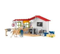 42502 Cabinet veterinaire avec animaux de compagnies Jaune G