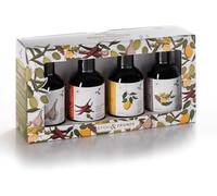 Coffret cadeau 4 x 250 ml - Huile d'olive aromatisée | Saveurs intenses : chili, truffe, ail et citron | Parfait pour les gourmets