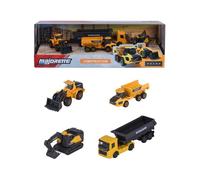Majorette – Pack Construction 4 pièces Véhicules sous licence Volvo 1/64 Roues libres Dès 3 ans