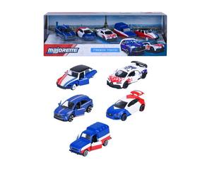 Coffret Cadeau 5 Véhicules BMW - MAJORETTE - 2 exclusifs - Portes ouvrantes suspensions - Échelle 1/64 - Dès 3 ans
