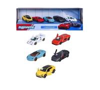 Coffret Cadeau 5 Véhicules Lamborghini - MAJORETTE - 2 exclusifs - Portes ouvrantes, suspensions - Échelle 1/64 - Dès 3 ans