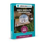 Coffret cadeau Abracadaroom - 100% insolite d'exception - Séjour insolite pour 2 à 6 personnes, cabane, bulle, lodge, château