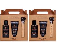 Coffret cadeau Accentra pour hommes Mens Collection Coffret de bain 3 pièces pour les hommes (Lot de 2)
