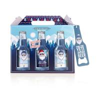 Coffret cadeau Accentra pour hommes MEN'S COLLECTION WINTER EDITION dans un coffret cadeau de six pièces, gel douche, lotion pour les mains, lotion pour le visage, shampoing, décapsuleur, Noël