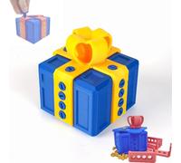 Coffret Cadeau Agaçant avec Rangement À Visser, Boîte À Puzzle À Visser, Décorations De Bureau De Noël for Le 1er Avril, Cadeaux Amusants Et Attrayants, Cadeaux De Puzzle À Faire Soi-même(A)