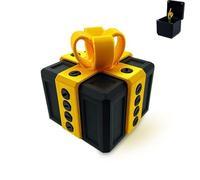 Coffret cadeau agaçant avec vis, coffret cadeau humoristique imprimé en 3D avec vis, le cadeau gag parfait for toutes les occasions, anniversaire, Noël(Black Gold)