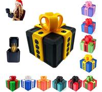 Coffret cadeau agaçant, jouet à vis 3D amusant, coffret cadeau farces et attrapes pour adultes, pour majeur, argent, cartes-cadeaux et surprises pour anniversaire, Noël, Halloween (Black and Gold)