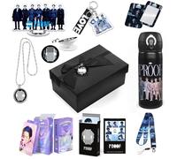 Coffret Cadeau Arm-y, Produits K-Pop Jungkook J-Hope Jin Jimin RM Suga V, Festa Proof, Cartes Photo, Porte-clés, 500ML Tasse(Black-Proof)