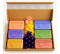 Coffret Cadeau Artisanal - Véritables Savons de Marseille - Parfums Variés - Fabrication Traditionnelle - Idée Cadeau (Coffret Provence)