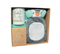 Coffret cadeau avec bouillotte | Coffret cadeau chocolat chaud avec tasse, petite bouillotte et sachets de chocolat chaud, cadeaux de Noël pour elle | Cadeaux pour adolescentes | Cadeaux pour femmes |