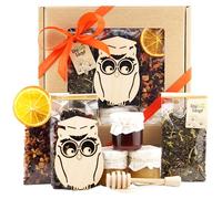 Coffret cadeau avec thé et douceurs "Chouette Sage" UniTea Land