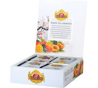 Coffret cadeau BASILUR avec 4 sortes de thé blanc de Ceylan avec des additifs naturels 60g