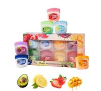 Coffret Cadeau Baume Lèvres pour Hydratation Intense, Ensemble 8 Pièces 4-en-1 Saveur Fruitée avec Brillant, Crème Nuit & Masque, destiné Femmes Filles Amies, Multipack Soin Nourrissant Anti-Gercures