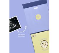 Coffret cadeau Bébé arrive BIBS écru TU