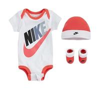 Coffret Cadeau Bébé Nike Ensemble vêtement Body Bonnet et Chaussons Multicolore de 0-6 mois