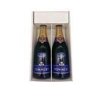 Coffret cadeau blanc - Champagne Pommery - 2 Brut - 2x75cl