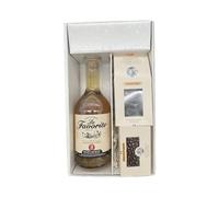 Coffret cadeau Blanc - Rhum - Favorite Cœur de Canne ambré 2 ans - Cacaotines (1x150g) et Raisins au sauternes (1x100g) MAISON GUINGUET