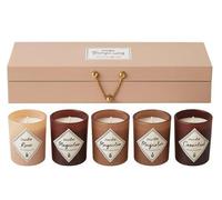 Coffret cadeau bougies - 5 pièces - Coffret cadeau bougies - Coffret cadeau 5 bougies - Bougies parfumées de luxe - Cadeau - Beige
