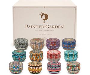Coffret cadeau bougies parfumées, 12 bougies parfumées pour femme | Bougies décoratives pour maison, idéales pour salon, chambre et salle de bain. Cadeau anniversaire, Noël et Fête des Mères