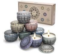 Coffret Cadeau Bougies Parfumées 8 Paquets, Bougies Deco 2.5Oz Cire de soja, Stress Bougie d'aromathérapie pour la maison, Cadeau Noël Cadeau de Fête des Mères et La Saint-Valentin Anniversaire