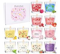 Coffret Cadeau Bougies Parfumées de Noël - Lot de Bougies Aromathérapie à la Cire - Idée Cadeau pour Femme & Homme, Ambiance Cocooning Décoration Maison Hiver (Style 6)