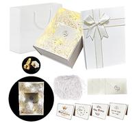 Coffret cadeau,Bowknot Boite Cadeau,Boite cadeau,boîte-cadeau de luxe,Boite Papier avec Ruban,pour Réception de Mariage, Anniversaire, Noël.,valentin, pâques, halloween
