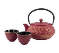 [Ref:G015PG] BREDEMEIJER Kit cadeau Théière Fonte Rosé-gold + filtre