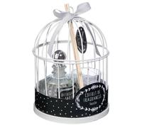 Coffret Senteur Romance Zen Cage en métal, Diffuseur de Parfum et Bougie parfumée - Atmosphera