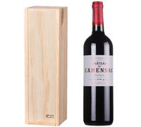 Coffret Cadeau Caisse Bois Château Camensac AOP Haut-Médoc - Vin Rouge Bordeaux - 1 bouteille x75cl