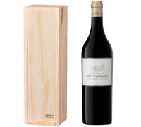 Coffret Cadeau Caisse Bois Château Haut Coulon AOP Cadillac Côtes de Bordeaux - Vin Rouge Bordeaux Bouteille 75cl - Rive Droite - Cadeau Prestige