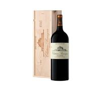 Coffret Cadeau Caisse Bois - MAGNUM Château Barreyres - AOP Haut Medoc - Cru Bourgeois - Vin Rouge - 1,5 L