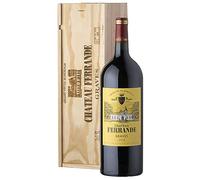 Coffret Cadeau Caisse Bois - MAGNUM Château Ferrande - AOP Graves - Vin Rouge - 1,5 L