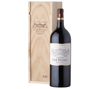 Coffret Cadeau Caisse Bois - MAGNUM Château Tour Prignac - AOP Medoc - Cru Bourgeois - Vin Rouge - 1,5 L (Lot de 6)