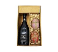Coffret Cadeau Champagne Ayala - Or - 1 Brut - 2 Oeufs de Fabergé (motif aléatoire) LE PETIT DUC