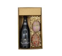Coffret Cadeau Champagne Marquis de Pommereuil - Or - 1 Brut - 2 Oeufs de Fabergé (motif aléatoire) LE PETIT DUC