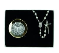 Coffret cadeau Chapelet de perles de confirmation et coffret souvenir Cathedral Art Cadeaux de confirmation pour gar ons et filles par Abbey & CA