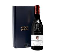 Coffret cadeau Châteauneuf-du-Pape Clos du Roi 2020 - Vin rouge AOC prestigieux - Puissant et élégant - Idéal comme vin de garde