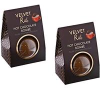 Coffret cadeau chocolat chaud - 2 ensembles de bombes au chocolat chaud avec guimauves à l'intérieur et dans une boîte cadeau