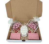 Coffret Cadeau - Coffret Savon - Senteur Rose- 20 perles de Bain rose - Savon rose