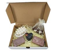 Coffret Cadeau - Coffret Savon - vanille chocolat- 10 perles de Bain vanille - Savon massage