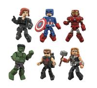 Coffret cadeau comm moratif Marvel Minimates Avengers, collection exclusive de jouets Diamond Select Comic-Con de San Diego 2021, multicolore
